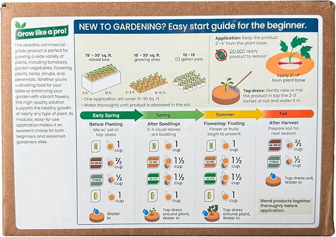 Daisy J&M All Purpose Organic Soil Fertilizer Kit - OMRI Listed - 6 Product All-in-One