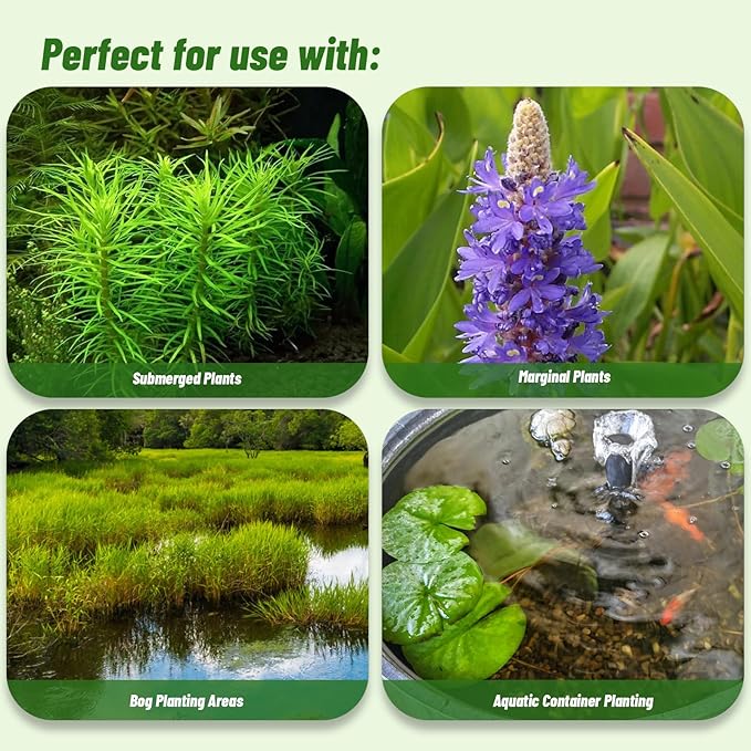 Doter Aquatic Soil for Plants - 2.2LBS, Clay Aquarium Soil Suitable for Small Ponds & Water Plants Like Lotus & Water Lily, Safe for Fish & Aquatic Life