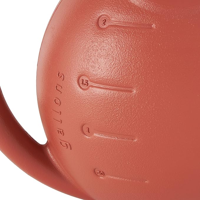 2 Gallon Plant Watering Can - Large Plastic Garden Water Pot with Dual Spray Options for Indoor Outdoor Plants Flower, Clay