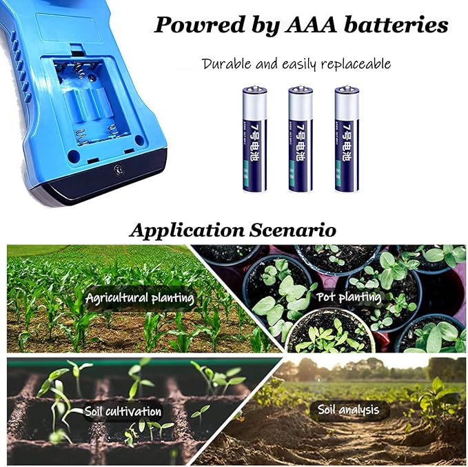 7 in 1 Soil Tester, NPK Nutrient PH Moisture Conductivity EC Meter, High Accuracy Digital Sensitive Fertility Test