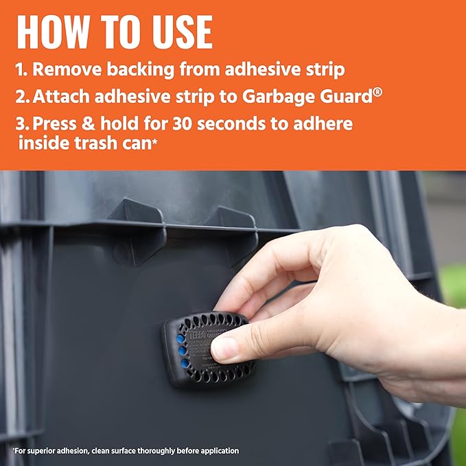 Terro T801SR Garbage Guard Trash Can Insect Killer - Kills Flies, Roach, Maggots, Beetles, and Insects in Outdoor Garbage Can (Pack of 2)