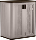 Suncast 36" Resin Base Garage Storage Cabinet, Platinum, Made in the USA