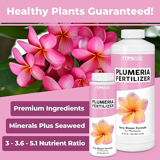 Plumeria Fertilizer for All Frangipani and Tropical Plants, Liquid Plant Food 8 oz (250mL)