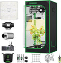 VIVOSUN Grow Tent Kit, 2 × 2ft 1-Plant System, WiFi-Controlled Grow System with Full Spectrum LED Grow Light, Automatic Ventilation, GrowHub Outlet A22 with Temperature and Humidity Sensor