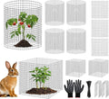 60 Pack Plant Protectors from Animals, 12x12 Inch Metal Wire Mesh Plant Cages for Outdoor Gardening Supplies, Garden Protection Rabbits Chickens Ducks for Shrubs, Vegetables, Flowers