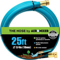 Aeromixer THE HOSE - 3/4 Inch Garden Hose 25Ft, Kinkless Commercial Garden Hoses, Heavy Duty Industrial Water Hoses for Outdoors, 650 PSI High-Pressure Watering Tool for Farming and Gardening