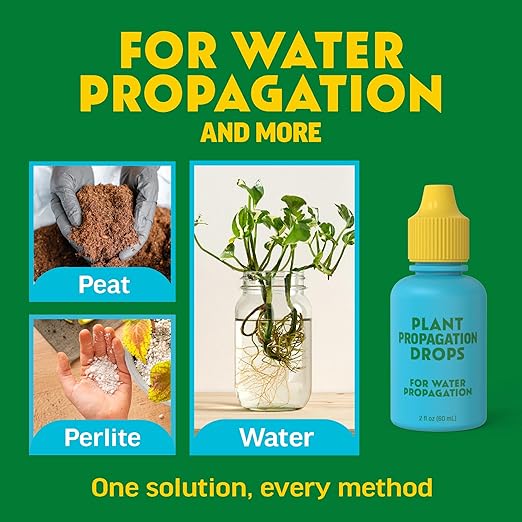 Rooting Drops for Plant Propagation | for Faster, Stronger Roots & Less Shock | Propagation Drops for Water, Soil, Moss, & More! Supports Plant Health During Repotting | for All Your Props & Cuttings