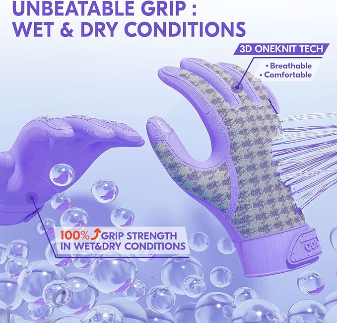 Vgo... Men's Work Gloves,Gardening Gloves,TPE Coated,Waterproof Palms, Anti-Slip,Breathable 3D Knit Back,OEKO-TEX Certified