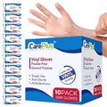 CARE PLUS Vinyl Gloves Clear Medium Size 1000 Count | Heavy Duty, Non-Sterile, Powder-Free, Latex-Free Rubber | Food Prep, Kitchen & Cleaning Gloves, Ideal for Professional Use