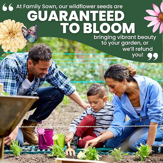 All Annual Quick Blooming Mix - 3,000 Flower Seeds for Planting - Wildflower Mix - 5 Gram Pouch