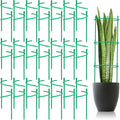 42 Pack Plant Support Stakes for Indoor Plants Stackable Plant Sticks Support with Adjustable Cages Green Trellis for Potted Plants (XSX-ZWZJ-1, Plant Support Stakes, 42, ZWZJ-1)