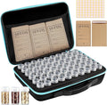 60 Slots Seed Storage Organizer with 20 Seed Envelopes, Sturdy Seed Organizer Storage Box with Zipper Bag Label Stickers(Seeds not Included), Seed Storage Container for Flower Plants Garden