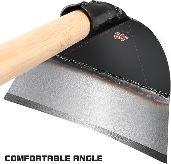 Garden Hoe Head, Hand Hoe Garden Tool for Weeding Replacement Handheld Grub Hoe Head Round Eye Hoes Planting Digging Tool Weeding Loosening Soil Hoe Head, Without Handle 9.25 X 5.90 X 4.33 Inches