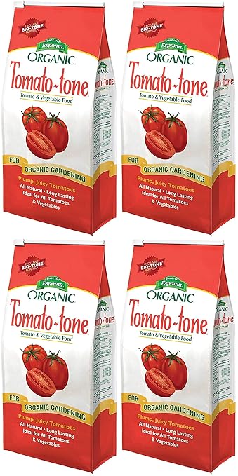 Espoma Tomato-Tone Organic Tomato Fertilizer, 4 lb. Bag (4 Pack)
