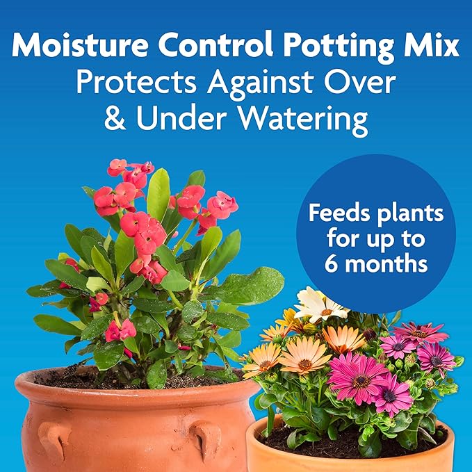 Miracle-Gro Moisture Control Potting Mix - Plant Soil for Container Plants, Protects Against Over- and Under-Watering, 50 qt. (39-Bag Pallet)