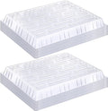 20 Pack Clear Plastic Humidity Domes for Seed Starting 13.7 x 10.5 x 1.2 Inches Transparent Grow Covers for Seed Starter Plant Trays Covers for Germination and Garden Growing