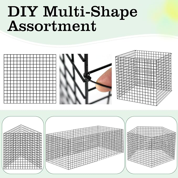 4 Packs Wire Plant Protectors,15.7" X 15.7" Wire Mesh Plant Protector cage,DIY Garden and Vegetable Protectors,Plant Cage to Protect Plants from Animals