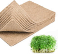 10 Pack Jute Grow Mat for Microgreens, 8" x 12" Hydroponic Grow Pads for Growing Tray Sprouting Trays Jute Fiber Seed Starter Planting for Micro Greens & Wheatgrass