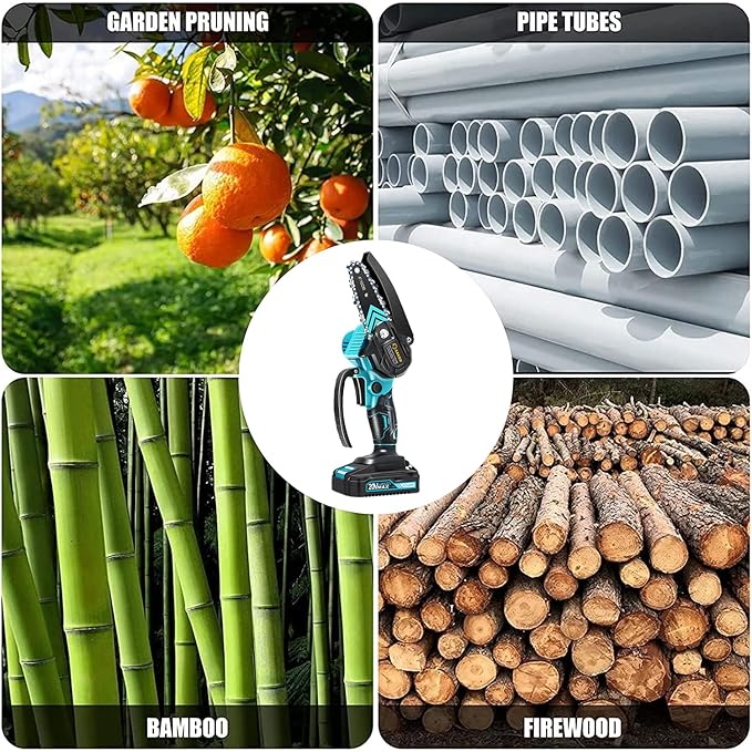 Saker Mini Chainsaw,Portable Electric Chainsaws Cordless,Handheld Chain Saw Pruning Shears Chain Saws for Tree Branches,Courtyard,Household and Garden,Gifts for Men Dad Husband Women