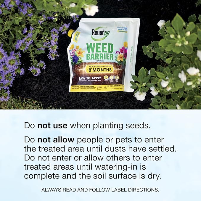 Roundup Weed Barrier Granules for Weed Prevention, 5.37 lbs.