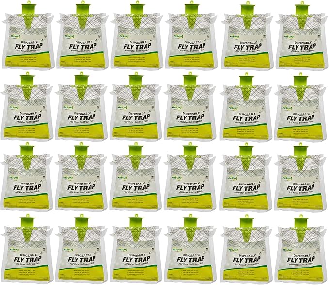 RESCUE! Outdoor Disposable Hanging Fly Trap - 24 Traps