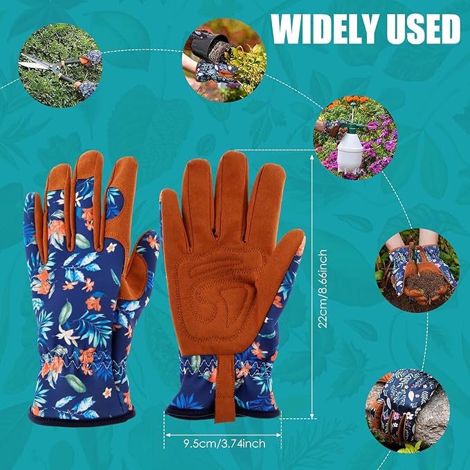 Gardening Gloves, Breathable Polyester Fiber Garden Gloves