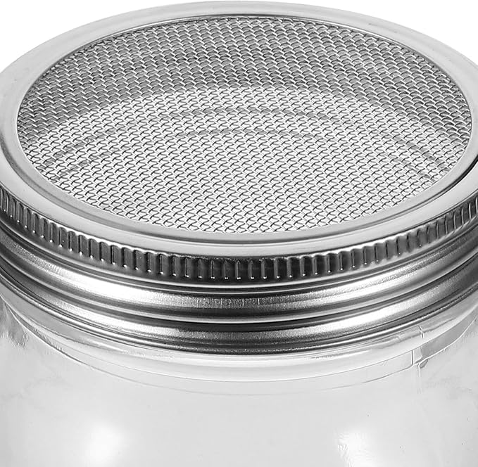 Kisangel Stainless Steel Sprouting Jar Kit with Mason Jar Stand and Lid for Seed Germination, 32oz Sprout Growing Accessories Set for Bean Alfalfa Microgreens