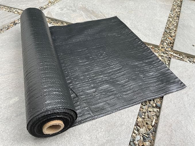 Sandbaggy 1.5 ft Wide Landscape Fabric | Weed Mat, Ground Cover, Tarp | Industrial Grade for Narrow Yards & Gardens | UV Protected | DOT Approved (1.5 x 300 ft Roll)