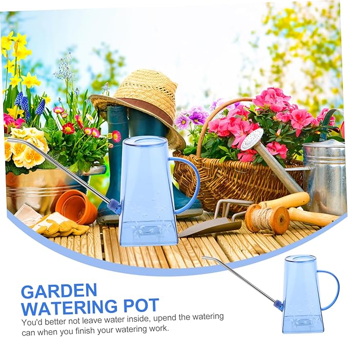 BESPORTBLE Garden Watering Pot Watering Can 2 Gallon Watering Kettle Kid Watering Can Indoor Clear Plastic Gardening Supplies Long Mouth Stainless Steel