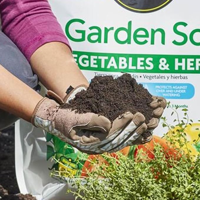 Miracle-Gro 2 Pack Garden Soil with Moisture Control to Prevent Over Watering, In-Ground Vegetable and Herb Gardening, Feeds up to 3 Months, 1.5 Cu Ft