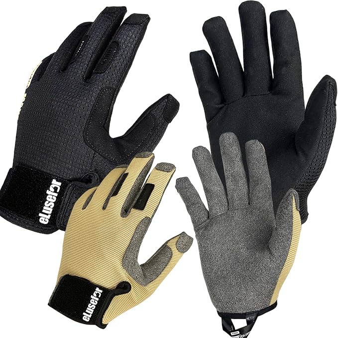 Dexterity Upgraded Utility Gloves – Seamless Wrap-Fingers Design & Knuckle Touchscreen Capability