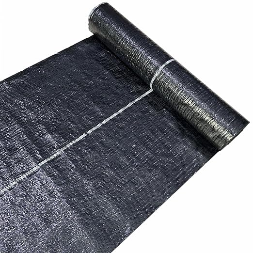 Weed Barrier Fabric, 4FTx300FT Heavy Duty Landscape Fabric with 30 U-Shaped Securing Pegs, 3.2OZ Geotextile Ground Cover, Woven Weed Block for Gardening, Landscaping, Driveway