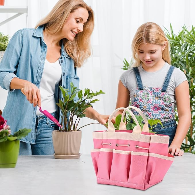 Gardening Tool Organizer – Sturdy Oxford Cloth Bag, Wear Resistant Construction, Easy Carry Design, Compact Multi Pocket Feature, Convenient Access Storage | Ideal Storage Solution Gloves Scissors