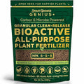 Bio-Active Plant Fertilizer Granular 6-5-6 Slow Release Carbon Enhanced Garden Fertilizer, Humic & Mycorrhizae – All Purpose Plant Food for Gardens, Indoor & Outdoor Plants, Smart Grower Genius+ 200g