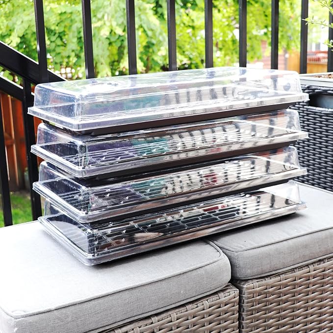 SunBlaster Super Germination Station Includes Reusable Seed Starting Trays, Heat mat, 2" Vented Domes, Indoor Seed Starter kit