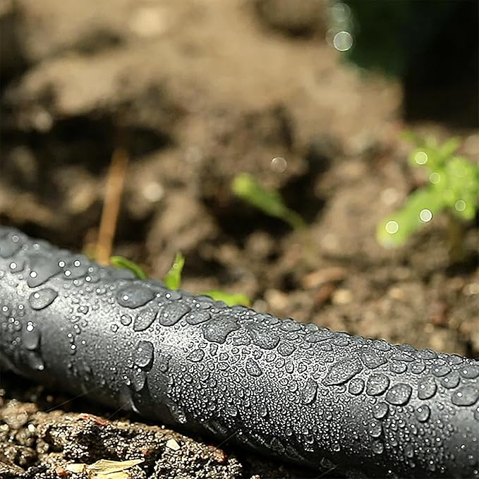 Gilmour 5/8" x 25' Round Weeper Soaker Hose for Garden Beds, Drip Irrigation Outdoor Hose, Flexible Garden Hose for Vegetable Gardens, Flower Beds, Lawns, and Orchards
