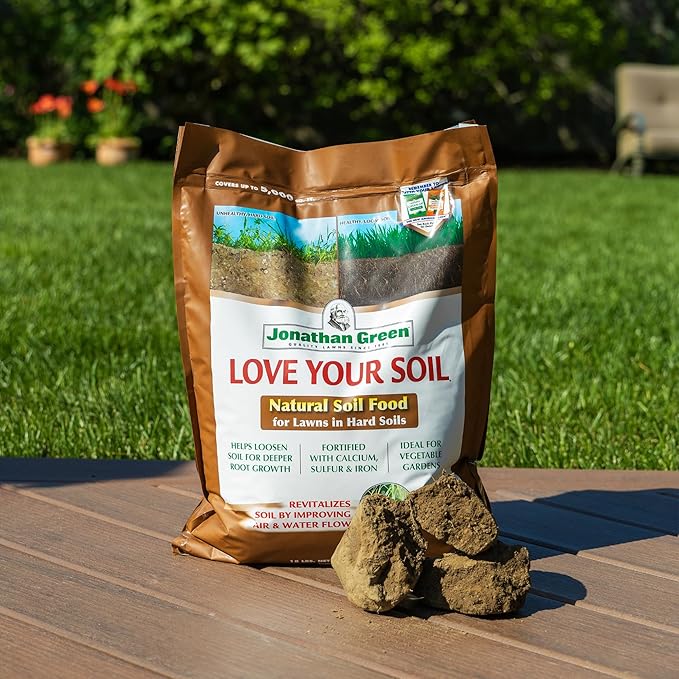 Jonathan Green (12190) Love Your Soil, Soil Food for Lawns in Hard Soils - Soil Amendment for Grass & Vegetable Gardens (5,000 Sq. Ft.)