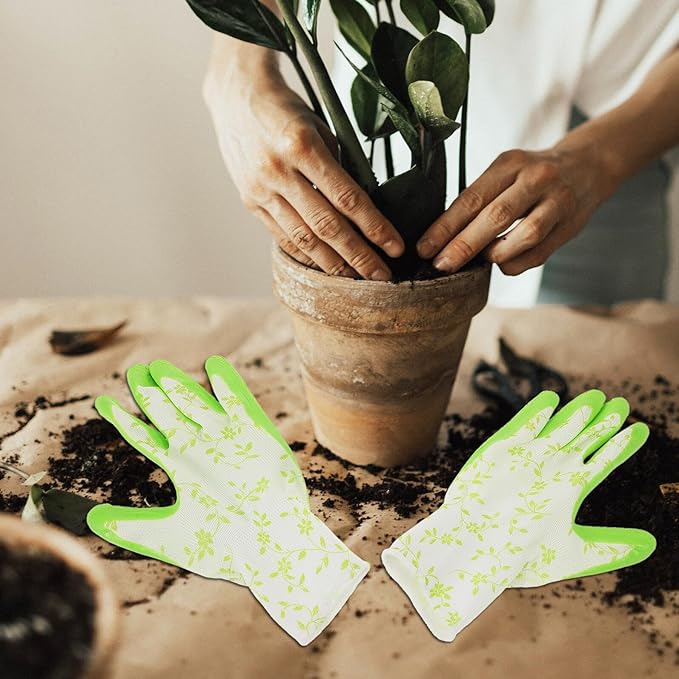 TIDTALEO Thorn Proof Gardening Gloves for Women and Men, Wear Resistant Outdoor Yard Gloves with Waterproof, Anti-slip, Puncture-resistant Thickened Fabric for Garden and Landscaping Tasks