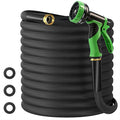 Garden Hose 75 FT, Non-Expanding Lightweight High-Pressure Water Hose with 10 Spray Nozzle, Portable No Kink Flexible Garden Hoses Pipe for Outdoor, Lawn, Yard, Car, House(500 PSI Max, 3/4" GHT)