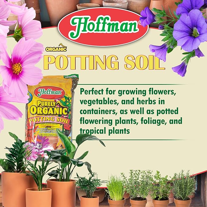 Hoffman 12504 Purely Organic Potting Mix Soil Conditioner, 4-Quart