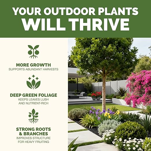 Plant Food Outdoor – Liquid Plant Fertilizer for All Plants, Vigorous Growth & Strong Roots, 32 oz