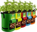 5Packs 15Gal Colorful Potato Grow Bags, Heavy Duty Potato Bags for Growing Potatoes, Potato Planter, Non-Woven Fabric, Muticolor