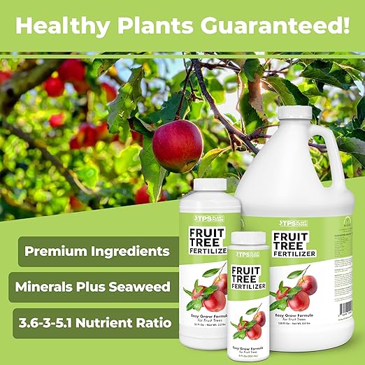 Fruit Tree Fertilizer for All Fruit Trees Peach, Apple, and Pear, Liquid Plant Food, 32 oz (1 Quart)