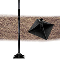 Steel Tamper Tool with 48 inch Handle, 10''x10'' Gardening Hand Tools for Leveling Ground Installing Pavers Driveway, Garden, Yard and Repairing Blacktop