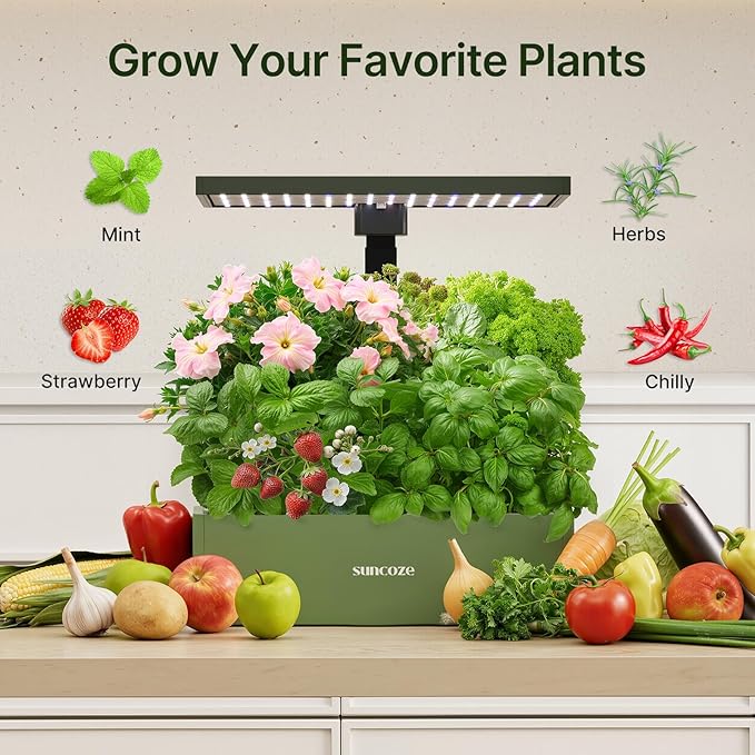 SUNCOZE 160pcs Hydroponic Pods, Accessories Compatible Other Hydroponics Growing Systems, Gardening Supplies Garden Pods Include 60 Grow Sponges, 20 Grow Baskets, 20 Domes, 60 Labels