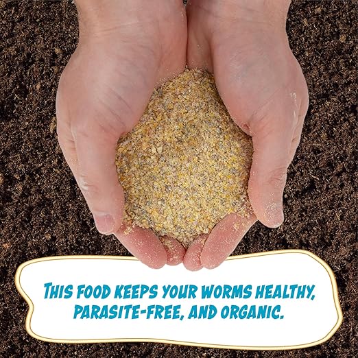 Uncle Jim’s Worm Farm Organic Worm Food | 1 Month Worm Feed Supply for Red Wigglers, Compost Worms & Vermiculture | Boosts Worm Castings & Composting | 2.5 lb Bag