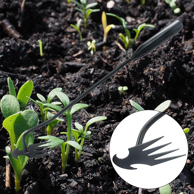 2Pcs Weed Puller Tool Garden Uprooting Weed Pulling Tools, 15.7" Portable Stainless Steel Weeder Tool 4-Claw Manganese Steel Weed Puller for Gardening Backyard Farm