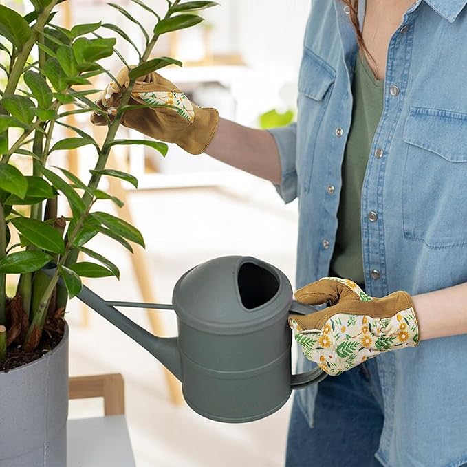 Womens Work Gloves Gardening Gloves Working Grip Glove for Yardwork Gardening Gloves Khaki