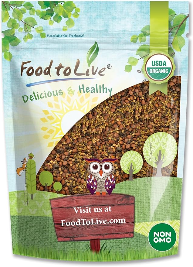Food to Live Organic Salad Mix of Sprouting Seeds, 8 Ounces — Non-GMO Broccoli, Radish, Clover, Alfalfa. Rich Germination Rate, Non-Irradiated, Kosher, Vegan Superfood, Bulk, Rich in Sulforaphane