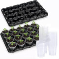 homenote Nursery pots (2 Pack Seed Starter Tray+Nursery Pots, 3 Inch)